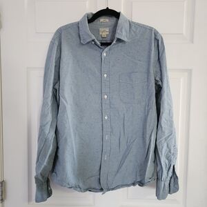 J. Crew Light Blue Speckled Men's Shirt